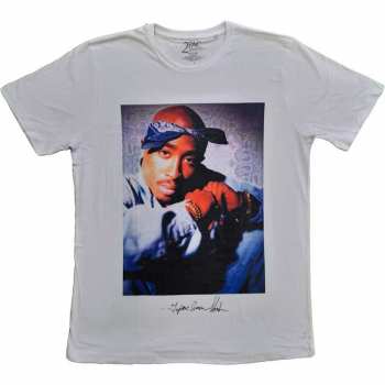 Merch Tupac: Tričko Blue Šatka 