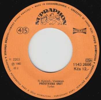 SP Turbo: Přestáváš Snít • Amore, Při Mně Stůj