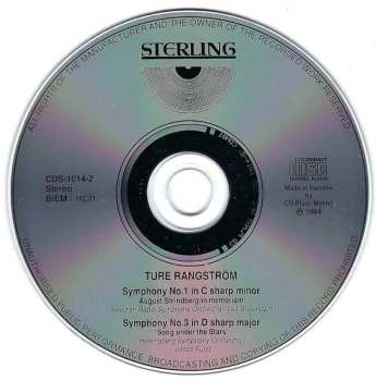 CD Sveriges Radios Symfoniorkester: Symphony No.1 In C Sharp Minor, 'August Strindberg In Memoriam'; Symphony No.3 In D Sharp Major, 'Song Under The Stars'