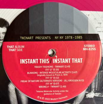 2LP Various: Twinart Presents: Instant This / Instant That CLR