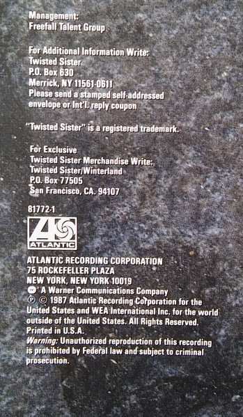 LP Twisted Sister: Love Is For Suckers