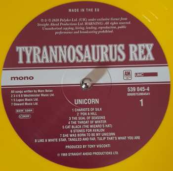 LP Tyrannosaurus Rex: Unicorn CLR