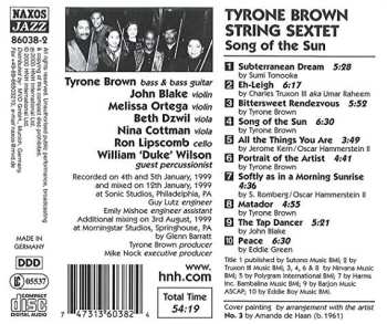 CD Tyrone Brown String Sextet: Song Of The Sun