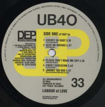 LP UB40: Labour Of Love