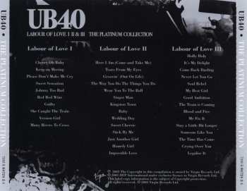 3CD UB40: Labour Of Love Parts I + II & III (The Platinum Collection)
