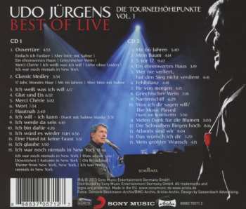 2CD Udo Jürgens: Best Of Live - Die Tourneehöhepunkte - Vol.1