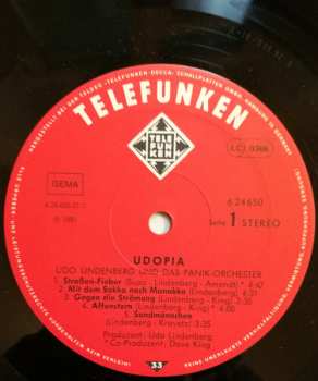 LP Udo Lindenberg Und Das Panikorchester: Udopia