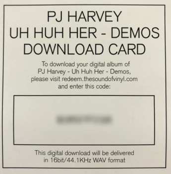 LP PJ Harvey: Uh Huh Her ‎– Demos