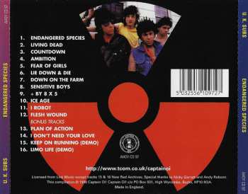 CD UK Subs: Endangered Species