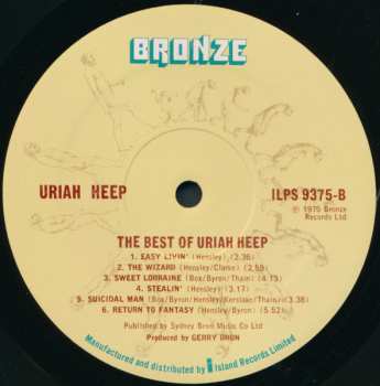 LP Uriah Heep: The Best Of...