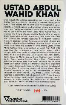 LP Ustad Abdul Wahid Khan: Ustad Abdul Wahid Khan LTD | NUM