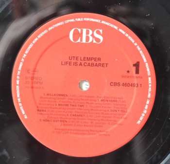 LP Ute Lemper: Life Is A Cabaret