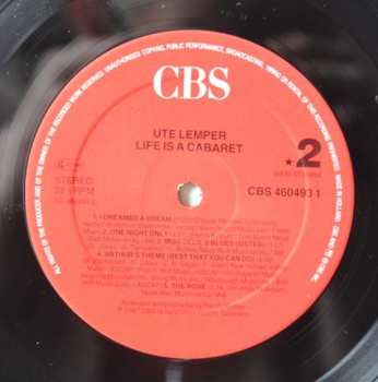 LP Ute Lemper: Life Is A Cabaret