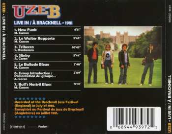 CD UZEB: Live In / À Bracknell