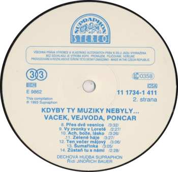 LP Karel Vacek: Kdyby Ty Muziky Nebyly ...