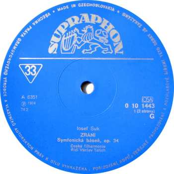 3LP/Box Set Josef Suk: Talichovský Archiv (I.) - Skladby Josefa Suka