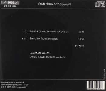 CD Vagn Holmboe: String Sinfonias I - IV 'Kairos'