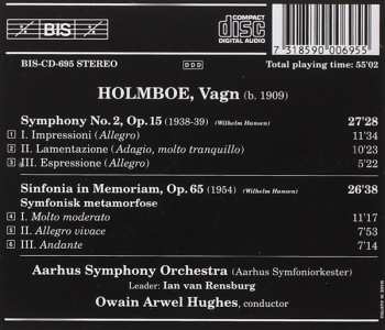 CD Aarhus Symfoniorkester: Symphony No. 2 / Sinfonia "In Memoriam"