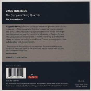 7CD/Box Set Vagn Holmboe: The Complete String Quartets