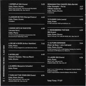 CD Valentin Radutiu: Remembering The Rainb / A Jazz View