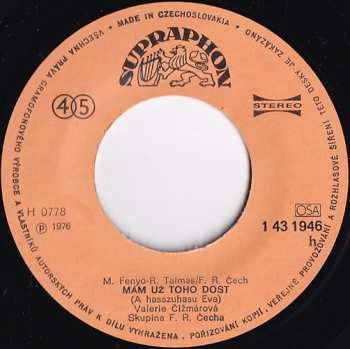 SP Valérie Čižmárová: Správnej Hoch / Mám Už Toho Dost