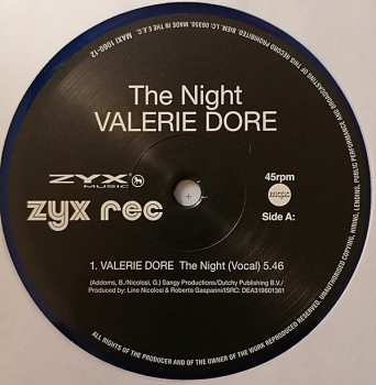 LP Valerie Dore: The Night LTD | CLR