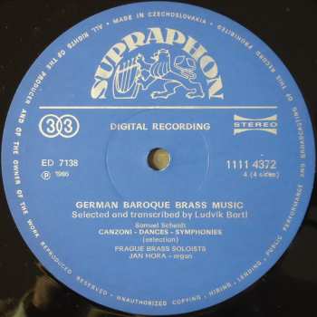 2LP Johann Hermann Schein: German Baroque Brass Music