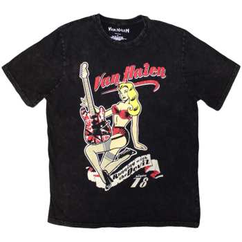 Merch Van Halen: Stone Wash Tričko Running With The Devil