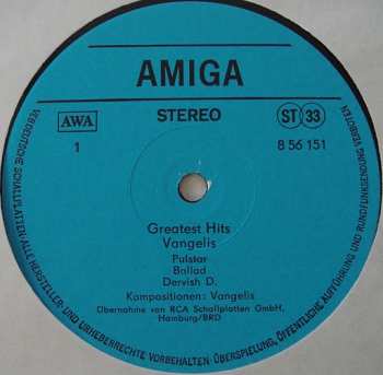 LP Vangelis: Greatest Hits