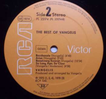 LP Vangelis: The Best Of Vangelis