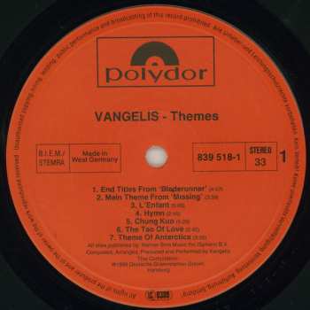 LP Vangelis: Themes