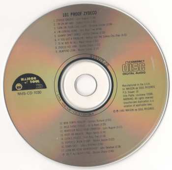 CD Various: 101 Proof Zydeco