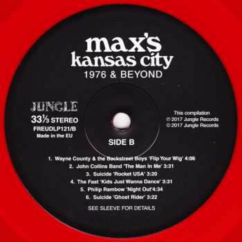 2LP Various: Max's Kansas City 1976 & Beyond LTD | CLR