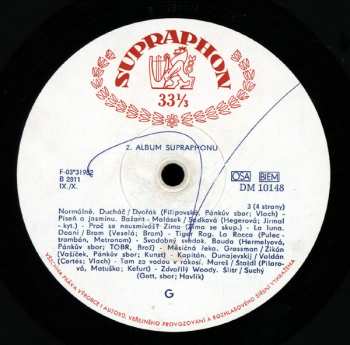 2LP Various: 2. Album Supraphonu (2x10")