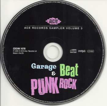 CD Various: Ace Records Sampler Volume 3 - Garage, Beat And Punk Rock