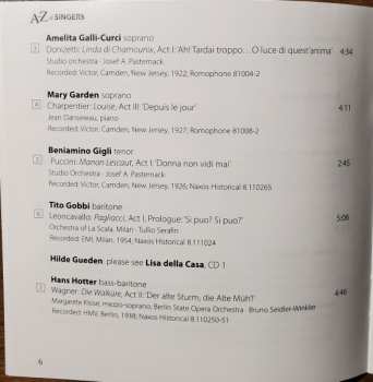4CD/Box Set Various: A-Z of Singers by David Patmore