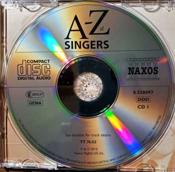 4CD/Box Set Various: A-Z of Singers by David Patmore