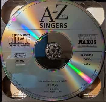 4CD/Box Set Various: A-Z of Singers by David Patmore