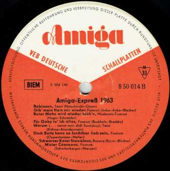 LP Various: Amiga-Express 1963