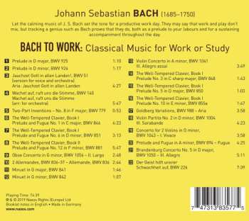 CD Various: Bach To Work (Classical Music For Work Or Study)
