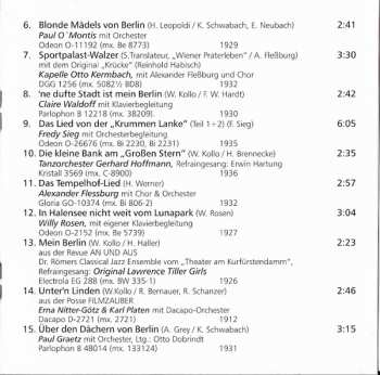 CD Various: Berlin, Berlin... (Berliner Gassenhauer 1912-1936)