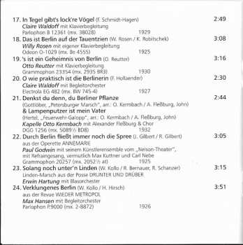 CD Various: Berlin, Berlin... (Berliner Gassenhauer 1912-1936)
