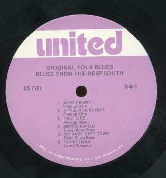 LP Various: Blues From The Deep South