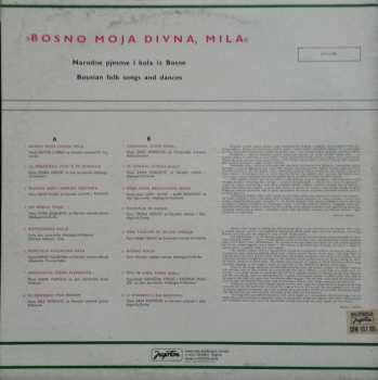 LP Various: Bosno Moja Divna, Mila (Narodne Pjesme I Kola Iz Bosne = Bosnian Folk Songs And Dances)
