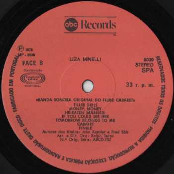 LP Various: Banda Sonora Original Do Filme Cabaret