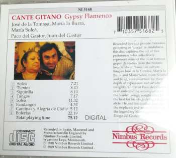 CD Various: Cante Gitano: Gypsy Flamenco From Andalucia
