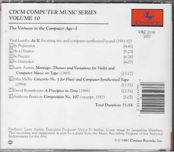 CD Various: CDCM Computer Music Series Vol. 10: The Virtuoso In The Computer Age I