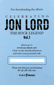 LP/Blu-ray Various: Celebrating Jon Lord, The Rock Legend, Vol.1 LTD