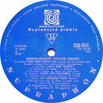 LP Various: Českoslovenští Džezoví Sólisté