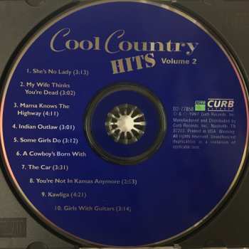 CD Various: Cool Country Hits Volume 2